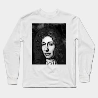Robert Boyle Black And White Portrait | Robert Boyle Artwork 2 Long Sleeve T-Shirt